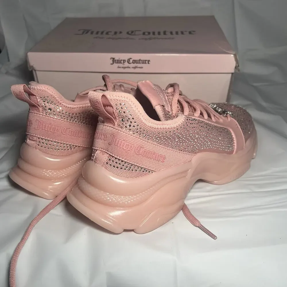JUICY COUTURE Women's Adana Sneakers WJ03841W Color Blush-Q Size 10 Very Clean! - Picture 5 of 10